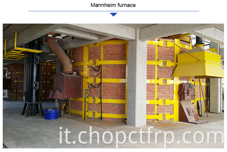 Linea di produzione di fertilizzanti solfato di potassa con fornace di Mannheim